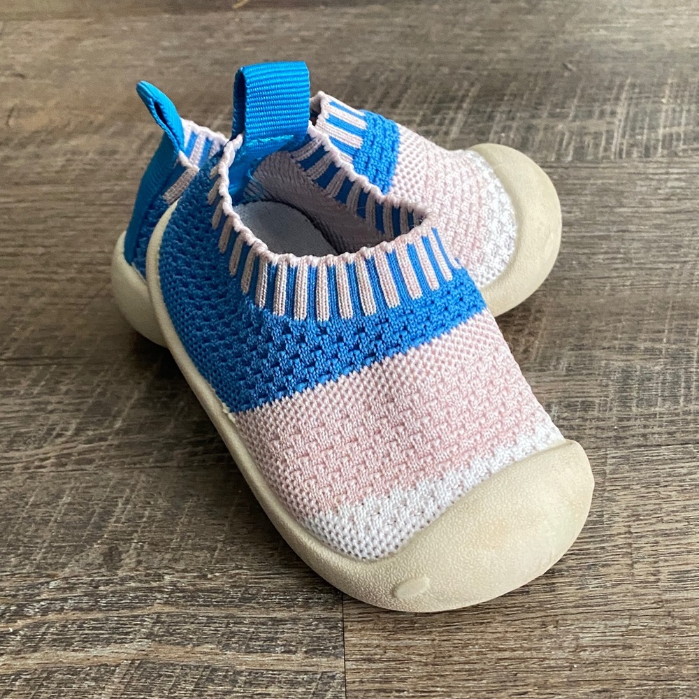 Kids Blue and Pink Slip-On Shoes